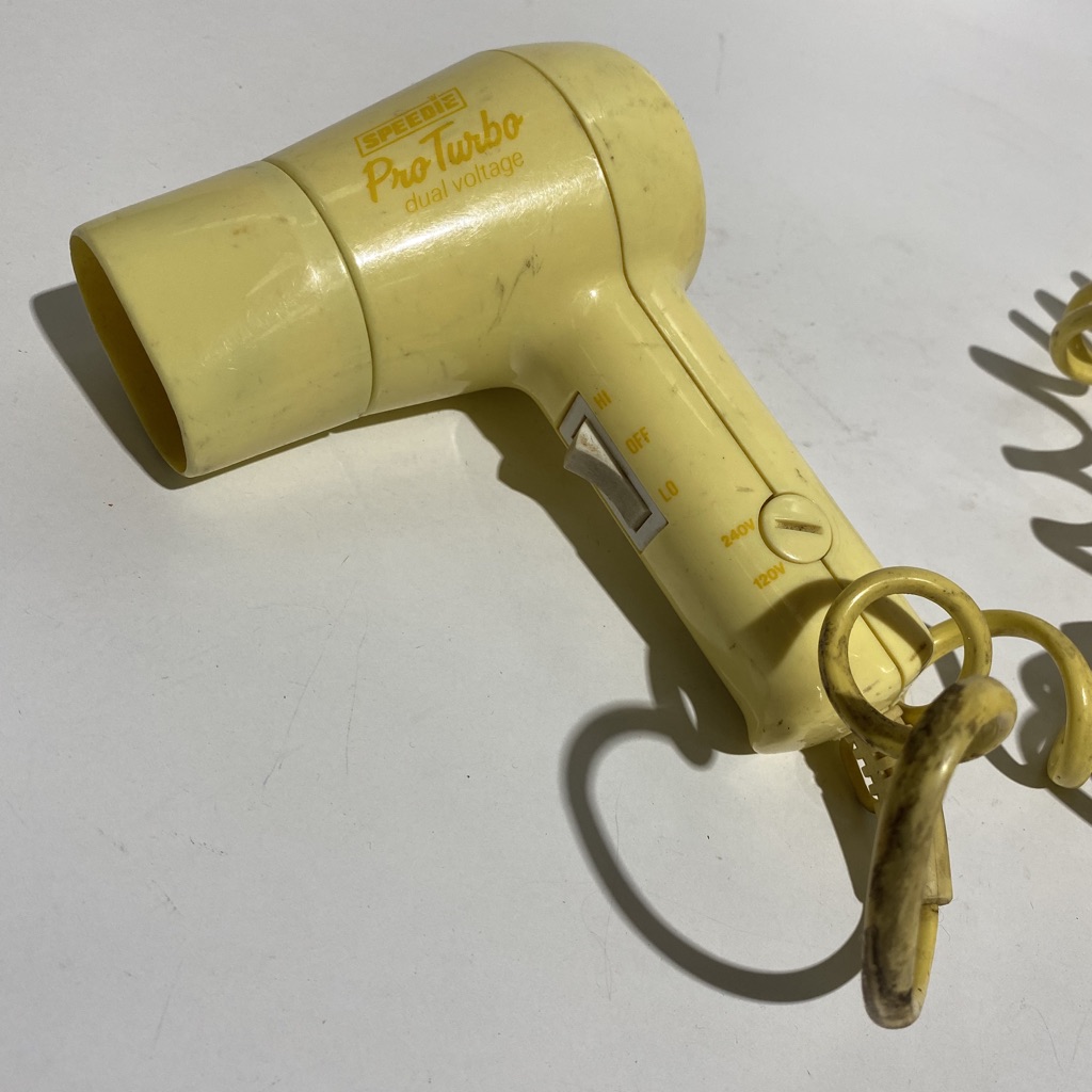 HAIR DRYER, 1960s Retro Yellow Small - Speedie